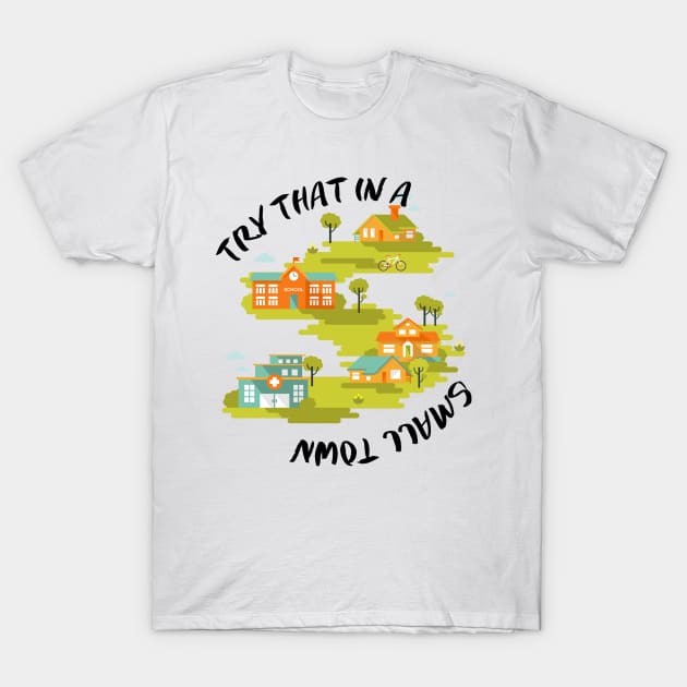 Try That in a Small Town T-Shirt by Erdestd